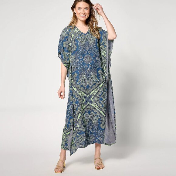Bellisima by Kim Gravel Petite Boutique Poncho Dress - Twilight (Sz) a646030 - Picture 3 of 6